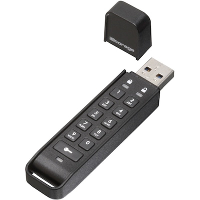 iStorage datAshur Personal2 16GB USB 3.2 Type A Flash Drive, Black (IS-FL-DAP3-B-16)