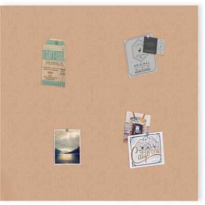 U Brands Cork Bulletin Board, Frameless, 2' x 1.5' (2873U00-01)