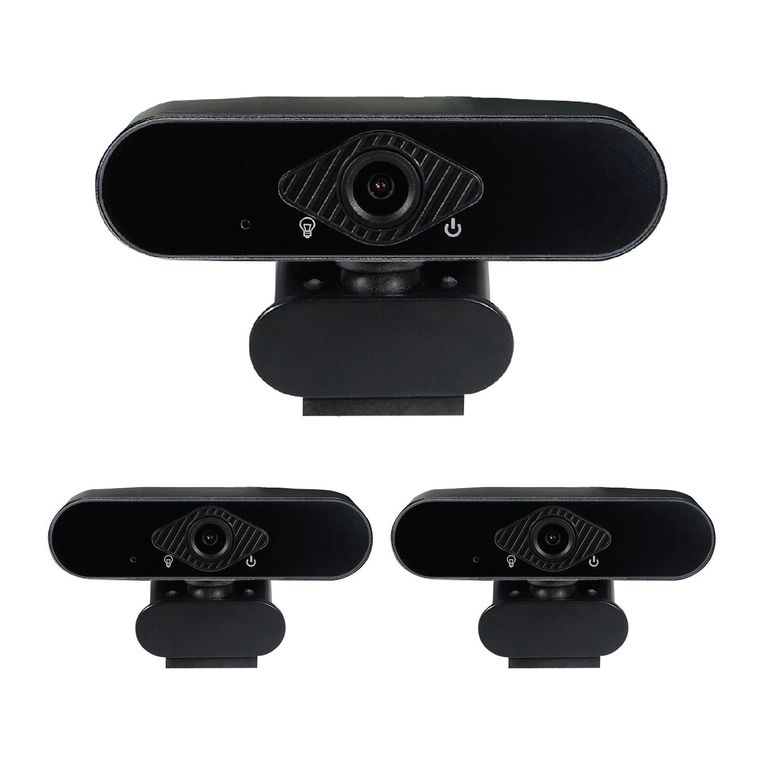 OTM Essentials HD Elite 1920 x 1080 Webcam, 2 Megapixels, Black, 3/Pack (OB-AJK-3PK)