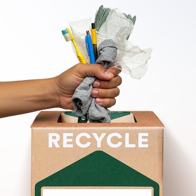 TerraCycle Cardboard All-In-One Zero Waste Box, 21 Gallon, Natural Kraft (CS24-M)