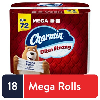 Charmin Ultra Strong Toilet Paper, 12 Mega Rolls 