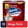 Charmin Ultra Strong Mega Toilet Paper, 2-ply, White, 242 Sheets/Roll, 18 Rolls/Pack (01560/52084)