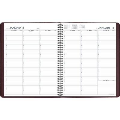 2026 AT-A-GLANCE 8.25 x 11 Weekly Appointment Book Planner, Faux Leather Cover, Wine Stone (70-950-50-26)