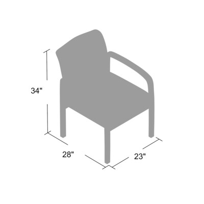 Boss NTR-No Tools Required Guest Chair, Slate Grey (B9580DW-SG)