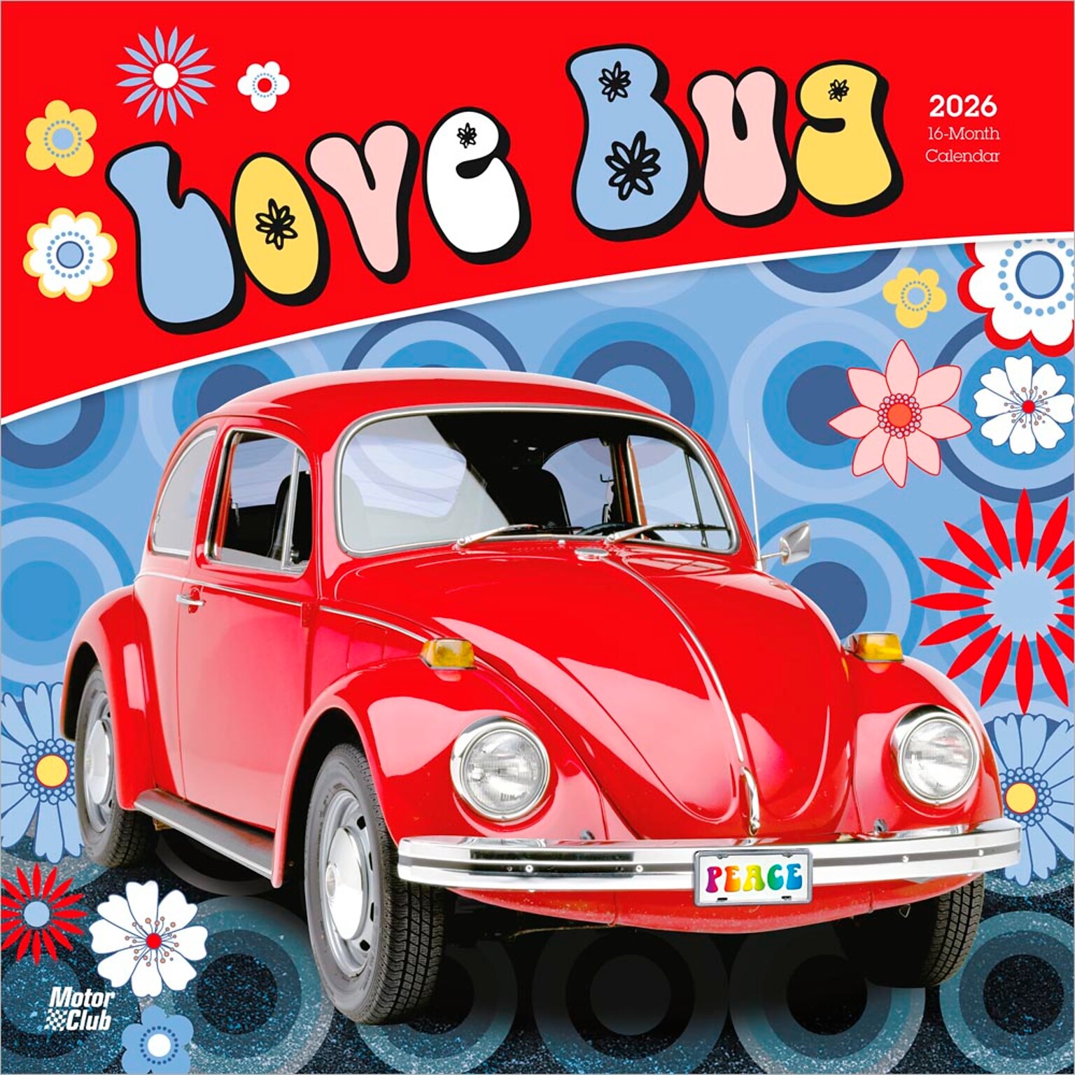 2026 BrownTrout Love Bug 12 x 12 Monthly Wall Calendar (9798330704415)