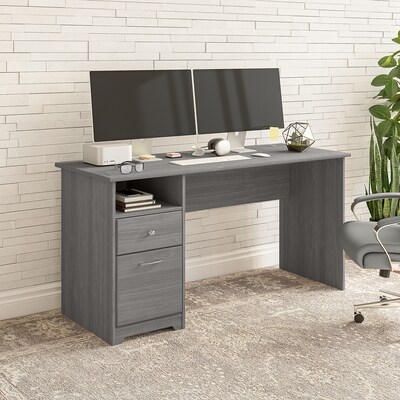Bush Furniture Cabot 60W Computer Desk with Drawers, Modern Gray (WC31360)