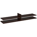 Bush Business Furniture Westfield Elite 72W x 15D Standing Desk Shelf Kit, Mocha Cherry (WC12980)