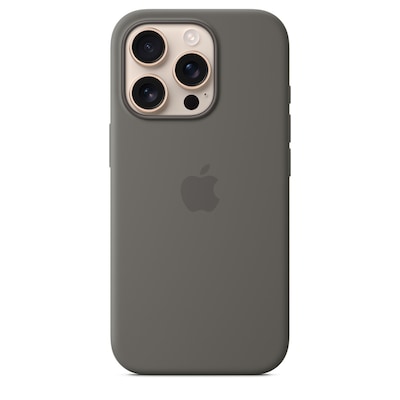 Apple MagSafe Silicone Phone Case For iPhone 16 Pro, Stone Gray (MYYL3ZM/A)