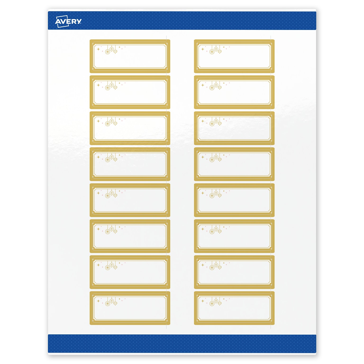 Avery Rectangle Multipurpose Labels, 1 x 2-5/8, White, 160/Pack (19479370534)