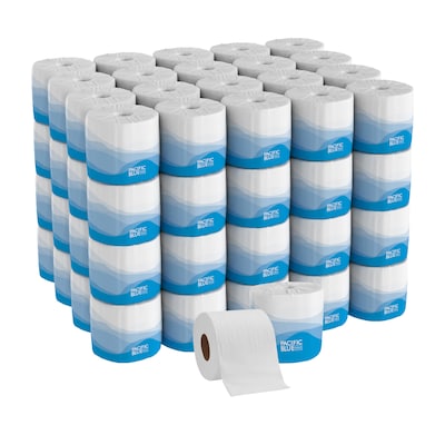 Pacific Blue Select Standard Toilet Paper, 2-Ply, White, 550 Sheets/Roll, 80 Rolls/Carton (18280/01)