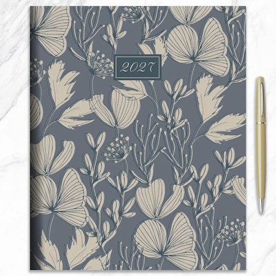 2027 TF Publishing Blue to You 9" x 11"  Monthly Standard Planner, Paperboard Cover, Multicolored (27-4702)