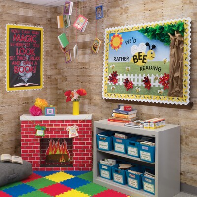 Pacon Corobuff Corrugated Fireplace, 7 x 30 x 38, Red Brick (PAC53080)