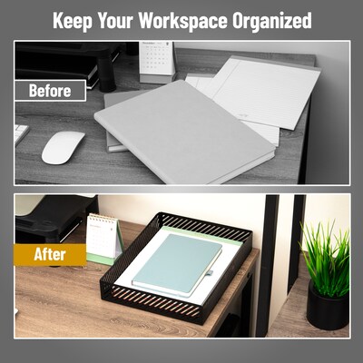 Mind Reader Paper Tray, Black (MOSTRAY-BLK)