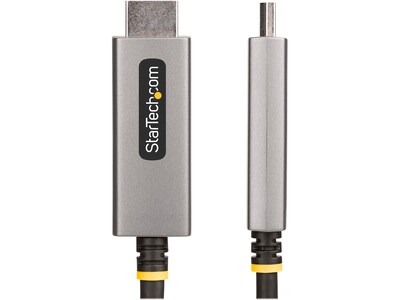 StarTech 6.6 8K DisplayPort to HDMI Adapter Cable, Male to Male, Space Gray (133DISPLAYPORTHDMI21)