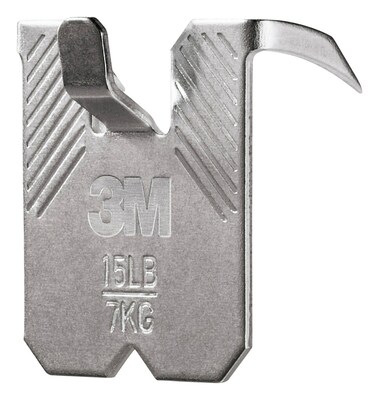 3M CLAW Drywall Hanger, 15 lbs., Silver, 5/Pack (3PH15M5ES)