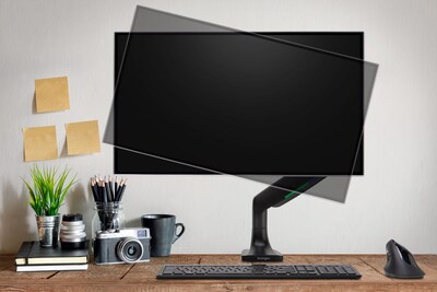 Kensington SmartFit One-Touch Height Adjustable Single Monitor Arm, Up to 34" Monitor, Black (K59600WW)