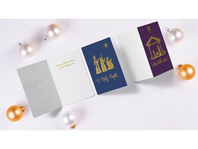 Better Office Religious Christmas Cards, 5" x 7", 50/Pack (64655-50PK)