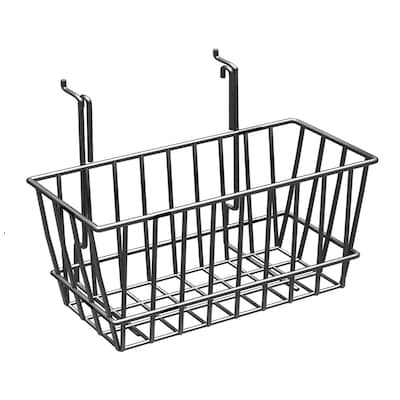 Azar Displays 6.25 Chrome Wire Basket, 2/Pack (300620)