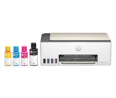 HP Smart Tank 5000 Wireless All-in-One Color Ink Tank Printer Scanner Copier, Best for Home, 2 years