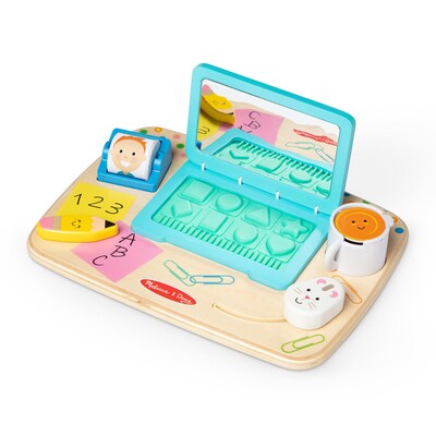 Melissa & Doug Work & Play Desktop Activity Board, Multicolored (LCI30753)