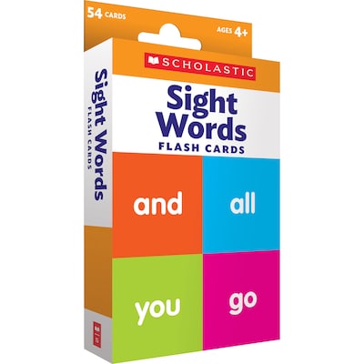 Scholastic Teaching Solutions Flash Cards, Sight Words, 6/Pack (SC-823358-6)
