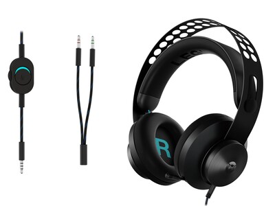 Lenovo Legion H300 Noise Canceling Stereo Gaming Over-the-Ear Headset, 3.5mm, Black (GXD0T69863)