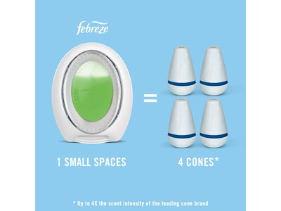 Febreze Small Spaces Air Freshener Solid, Gain Original Scent, 0.25 fl. oz., 4/Pack (2573)