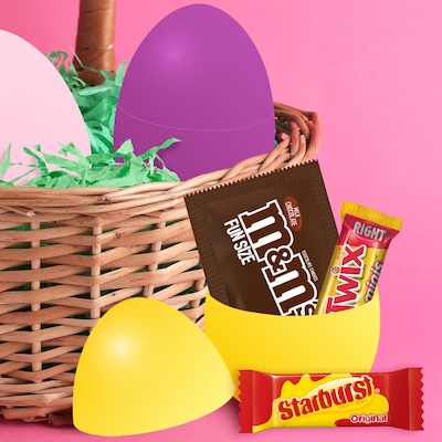 M&MS, TWIX & STARBURST Candy-Filled Easter Eggs Bag, 11.04 oz. 30 Count (MMM59499)