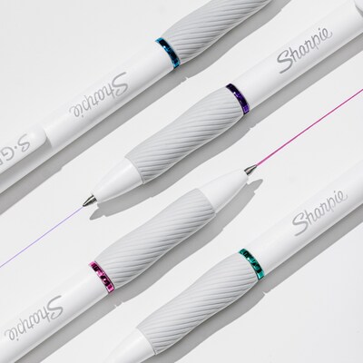 Sharpie S-Gel Retractable Pen Gift Pack, Medium Point, 0.7mm, Assorted Ink, 15/Pack (2220969)