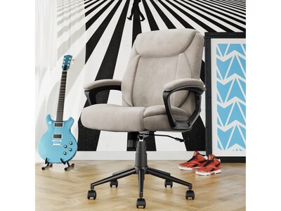 Click365 Transform 1.0 Ergonomic Fabric Swivel Desk Chair, Beige (CCHR10001D)