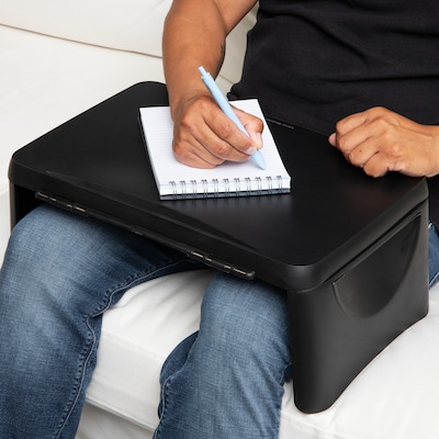 Mind Reader Plastic Adjustable 8-Position Lap Top Desk, Black