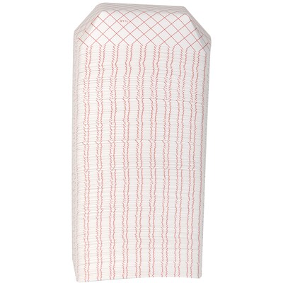 Dixie Products Kant Leek Red Plaid.5 lb. Poly Coated Food Tray, 4 Packs/250 Trays, 1000 Trays/CS