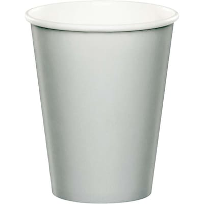 Creative Converting Touch of Color Paper Cups, Shimmering Silver, 240/Carton (56106B)