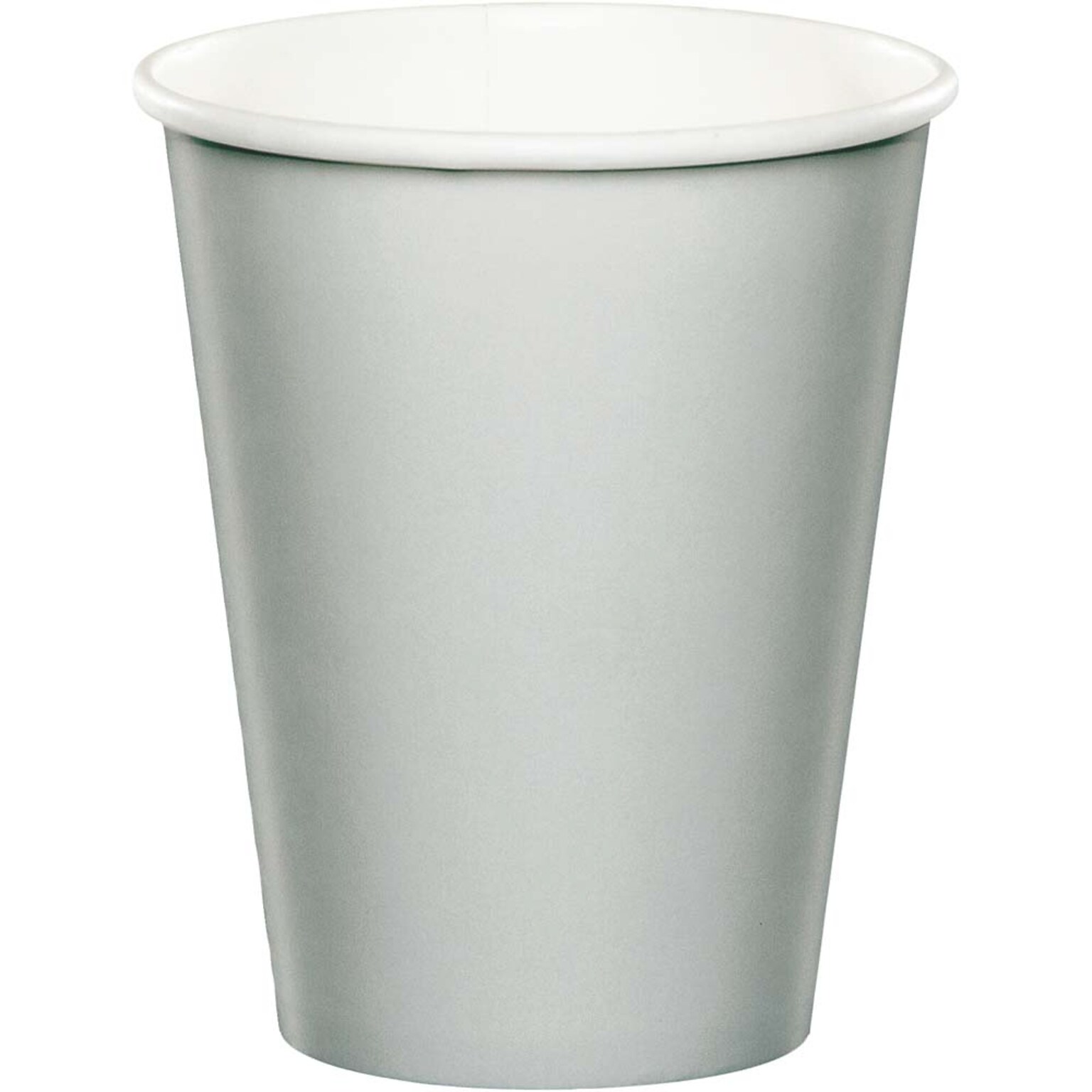 Creative Converting Touch of Color Paper Cups, Shimmering Silver, 240/Carton (56106B)
