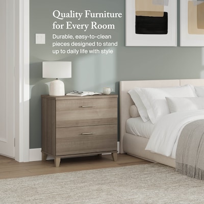 Bush Furniture Somerset Lateral File Cabinet, Ash Gray (WC81680)