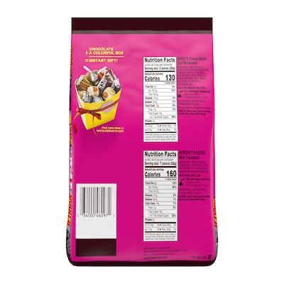 Hershey's Miniatures Assorted Chocolate Candy Variety Party Pack, 27.2 oz. (3400099982)