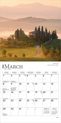 2026 BrownTrout Italy 7" x 7" Monthly Wall Calendar (9798330703944)