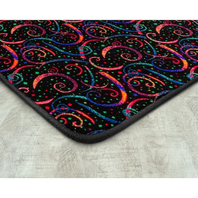 Joy Carpets Dynamo Nylon 12 x 76 Machine Tufted Rug, Fluorescent (455S)