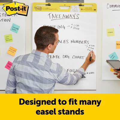 Post-it Super Sticky Tabletop Easel Pad, 20 x 23, 20 Sheets/Pad (563)