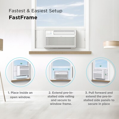 TCL Energy Star 115-Volt 8,000 BTU Window Air Conditioner with Remote, White (H8W4MW)
