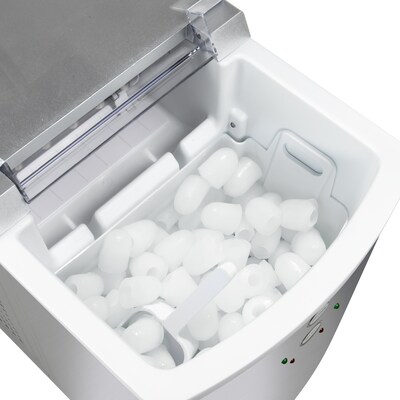 Igloo 33-Pound Automatic Portable Countertop Ice Maker Machine, Stainless Steel (IGLICEB33SS)