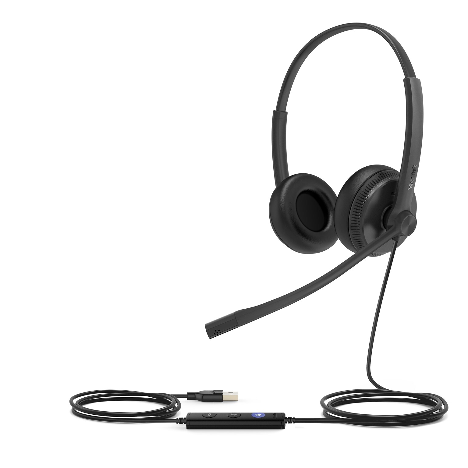 YeaLink UH34 USB-A Noise Canceling Stereo Phone & Computer Headset, MT Certified (1308043)