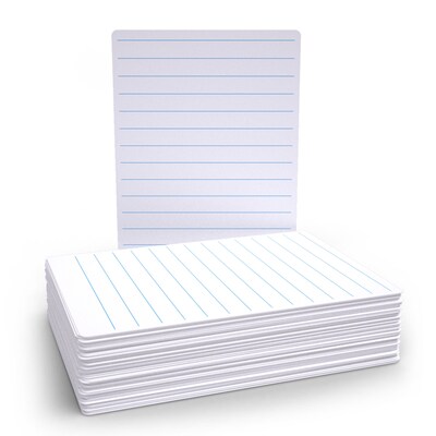 Show-me Lined/Gridded Mini Whiteboard Kit, Assorted Colors, 100/Set (EPTBGLBX)