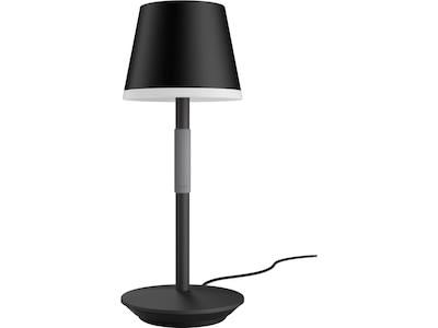 Philips Hue Go LED Portable Smart Table Lamp, Black/Dark Gray  (576454)