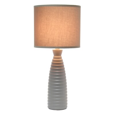 Simple Designs Alsace Bottle Table Lamp, Taupe (LT2076-TAU)