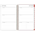 2024-2025 Blue Sky Cali Pink 5 x 8 Academic Weekly & Monthly Planner, Plastic Cover, Pink/White (1