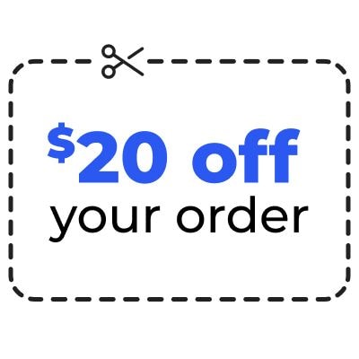 $20 off when you spend $150