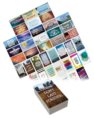 Better Office Encouragement Cards, 2" x 3.5", Assorted Colors, 120/Pack (64552-120PK)