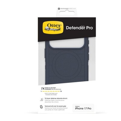 OtterBox Defender Series Pro MagSafe Compatible Phone Case for Apple iPhone 17 Pro, Shock Absorbing, Blue Sentiment (77-98424)
