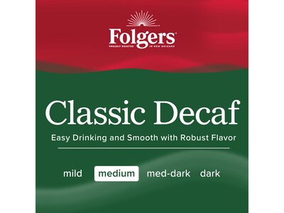 Folgers Classic Decaf Coffee Fraction Pack, Medium Roast, 2.7 oz., 50 Packs/Carton (2550006220)